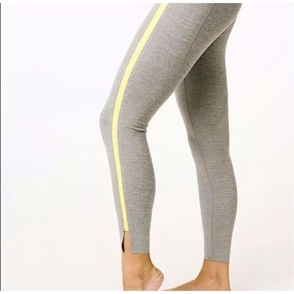 ZYIA Pants - Zyia Gray Neon Tape Light n Luxe Hi-Rise Size 8/10 24"
